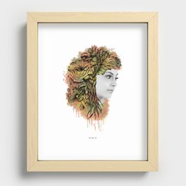 March - Labeled Recessed Framed Print