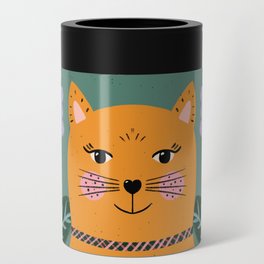 Meow - Cat Illustration Can Cooler