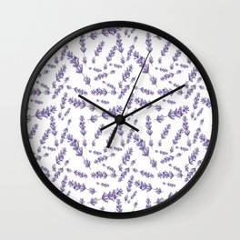 Lavender Flowers Wall Clock