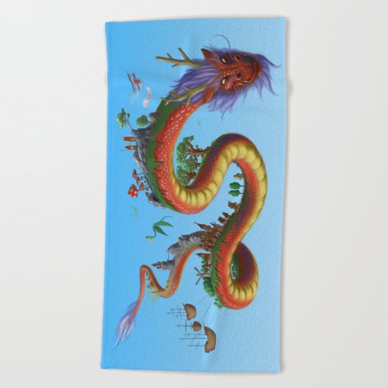 World Dragon Beach Towel