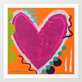 Big love hearts Art Print