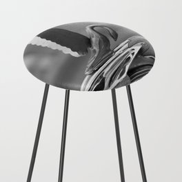 Cuba Car - Photography black & white Counter Stool