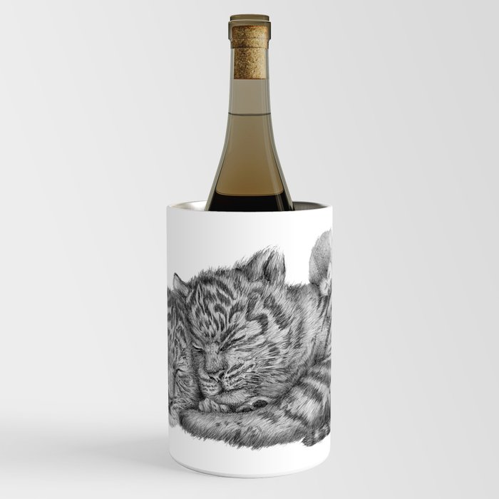 Tiger Naps Wine Chiller by ECMazur Society6