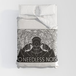 No Needless Noise - Anti Noise League Poster Duvet Cover