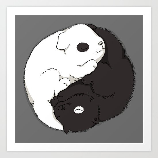 Yin & Yang Art Print