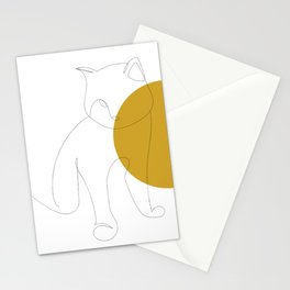 Golden Cat Stationery Cards