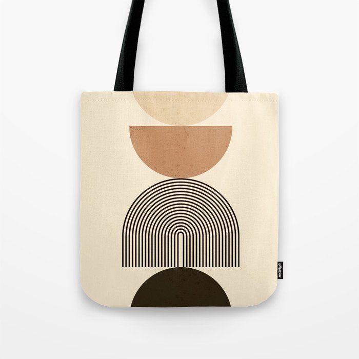 Abstraction_GEOMETRIC_MOUNTAINS_EARTH_BALANCE_POP_Art_0405A Tote Bag