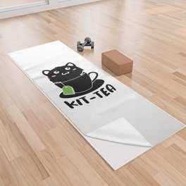 Kit-tea Funny Kitten Cat Lover Yoga Towel