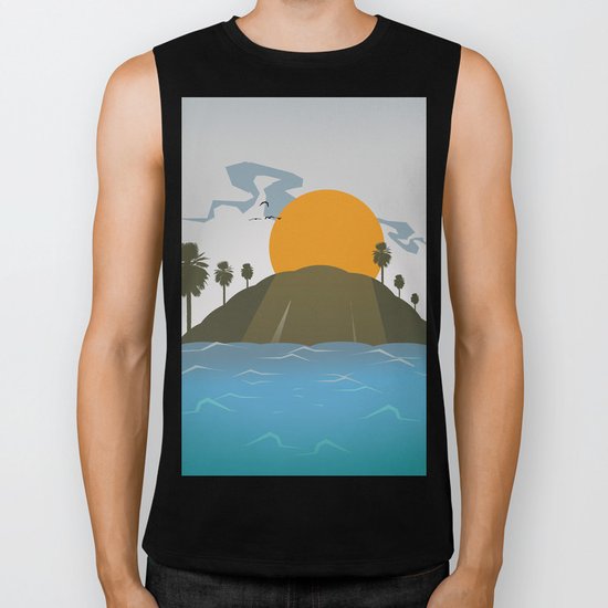 Tropic storm is coming Biker Tank