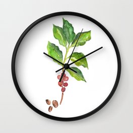 Coffee Tree Wall Clock