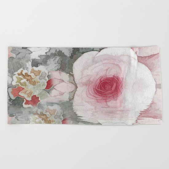 Floral Mirage Beach Towel