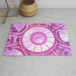 Pink Architecture Monument Area & Throw Rug