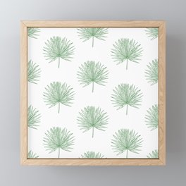Palmetto Print - Green Framed Mini Art Print