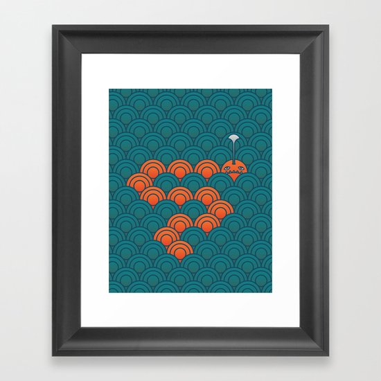 The Last Sea Monster Framed Art Print