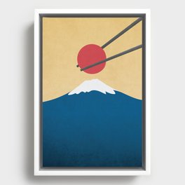 Landscape Mount Fuji Japan Framed Canvas