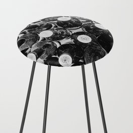 Black Wine Bottles Picture Counter Stool