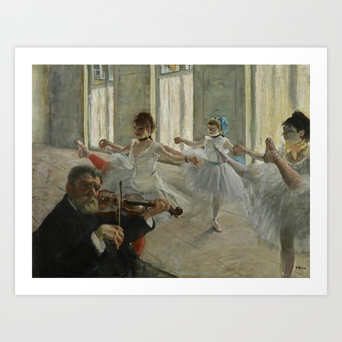 Edgar Degas "The rehearsal" Art Print