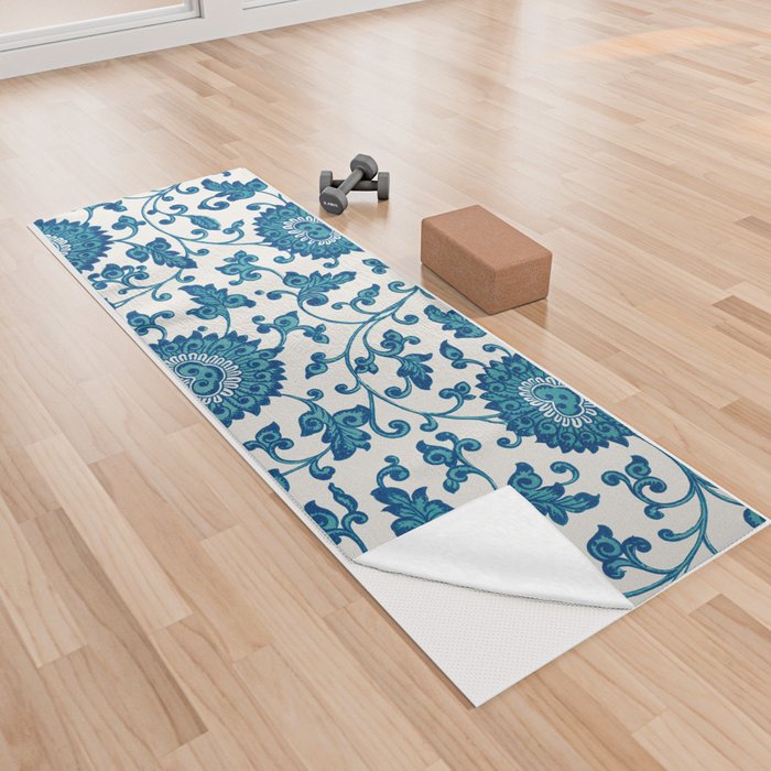 Flower pattern Yoga Towel