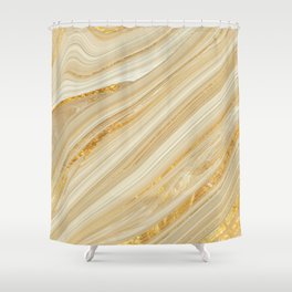 Marbling liquid waves and stains Shower Curtain