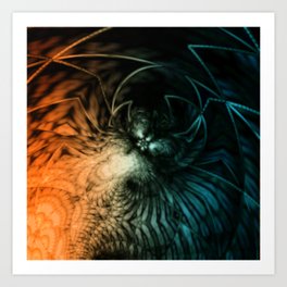 Creepy Abstract Night Art Print By Psycheacrylic Society6