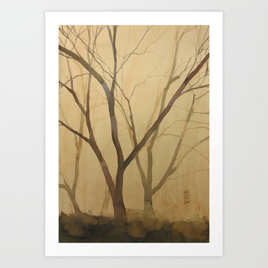 Waiting for spring Art Print