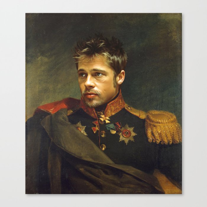 Brad Pitt - replaceface Canvas Print