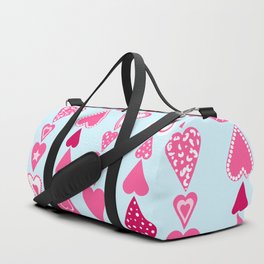 Pink Chain of Hearts Duffle Bag