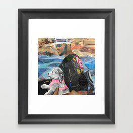 Beach Scene Framed Art Print
