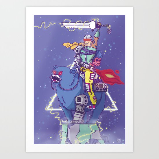 Bear Rider Art Print