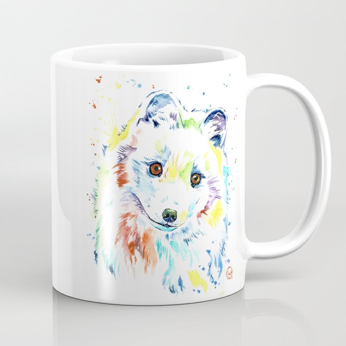 Arctic Fox Coffee Mug By Whitehouseart Society6
