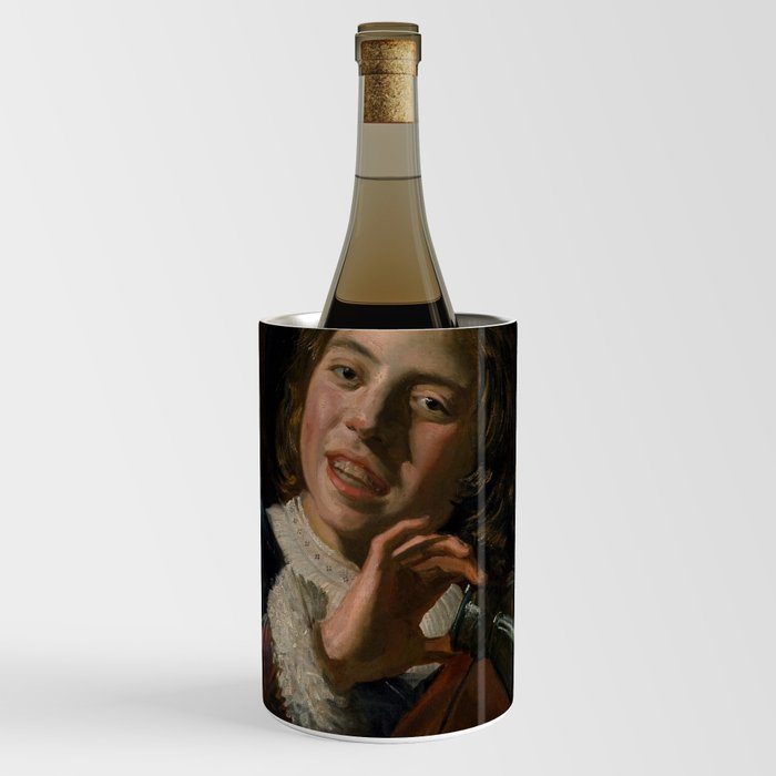 Frans Hals - Lute Playing Boy - Renaissance Fine Art Retro Vintage Oil Painting Wine Chiller