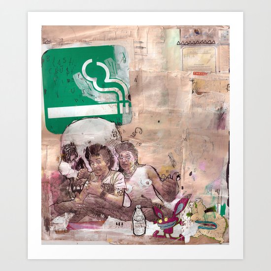 Blast Crust Ride Rust Art Print