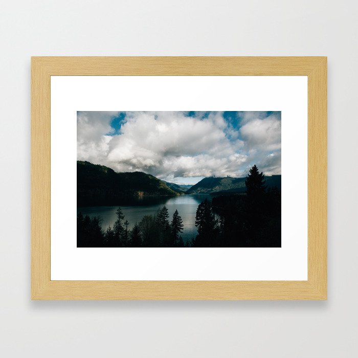 Lake Cushman Framed Art Print By Samelkins Society6