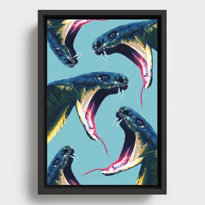 Cobra Framed Canvas