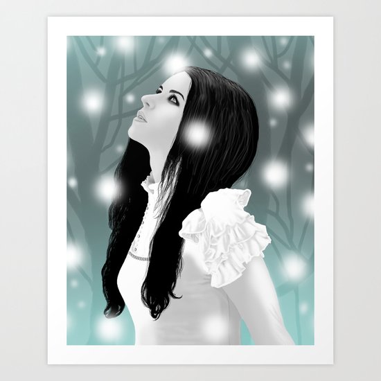 Snow Art Print