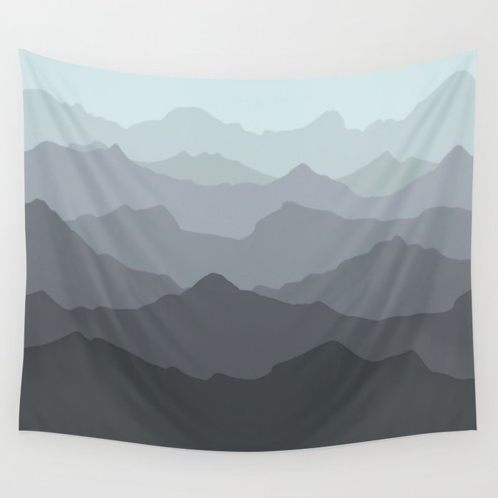 Mountain Mural Wall Tapestry