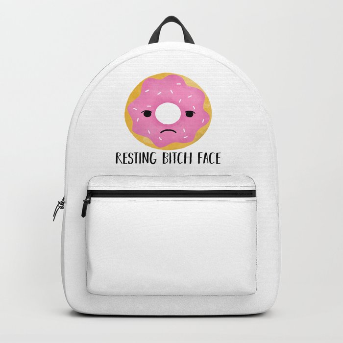 Pink donut backpack sales