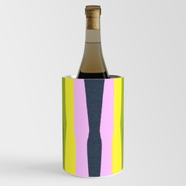 Cheerful Spring Stripes Retro Abstract Wine Chiller