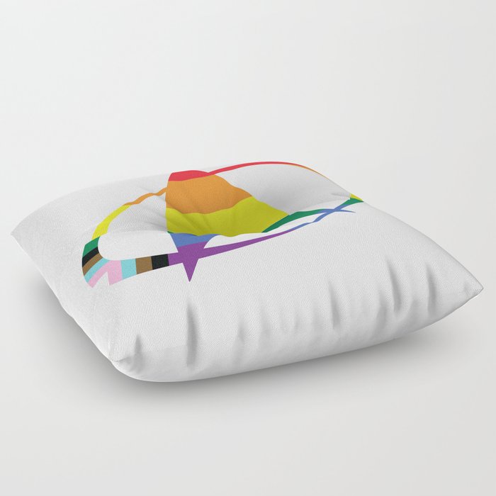 Treckin Pride Floor Pillow