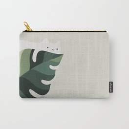 Cat and Plant 12C Carry-All Pouch