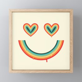 Happy Rainbow Framed Mini Art Print