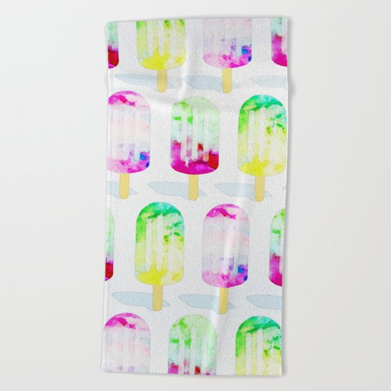 Popsicle Frenzy #society6 #decor #buyart Beach Towel