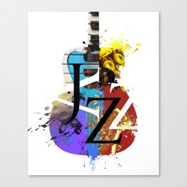 Jazz Guitar Canvas Print