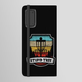 Stupid Tree Funny Disc Golf Android Wallet Case