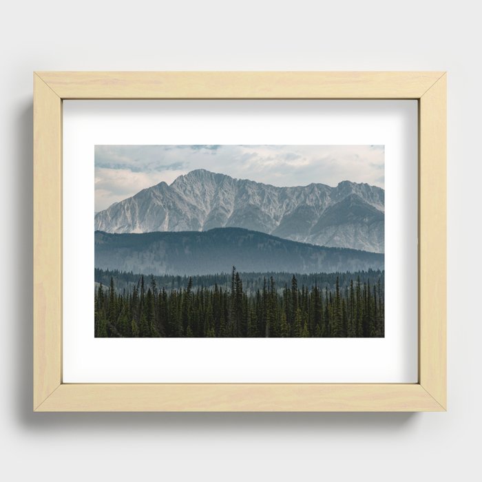 Banff Mountains Recessed Framed Print