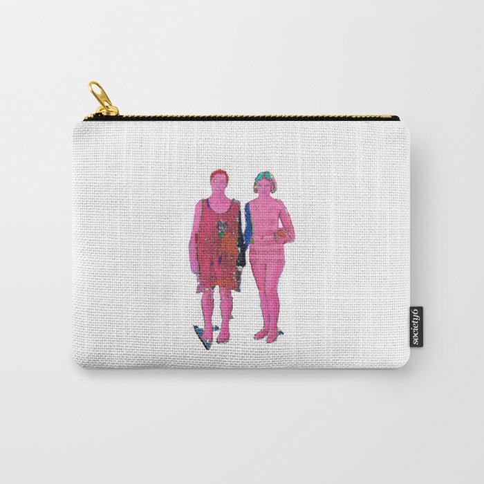 Boy and Girl from Mumu (pink) Carry-All Pouch