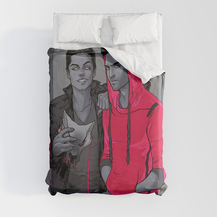 Little Red has Pointy Teeth Duvet Cover