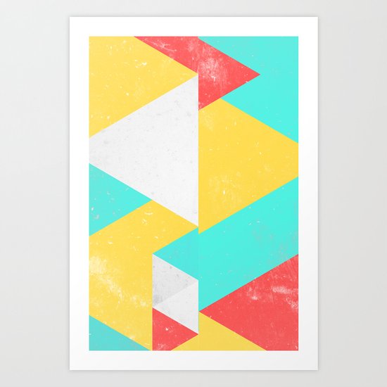 Triangle Pattern I Art Print