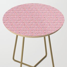 Pink Merry Everything Christmas Lights Side Table