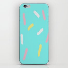 Sprinkles On Teal iPhone Skin